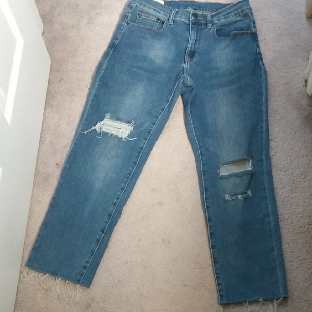 PacSun Blue Distressed Skinny Jeans